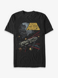Star Wars Millennium Falcon Battle T-Shirt | Trending Graphic Tee For Fans