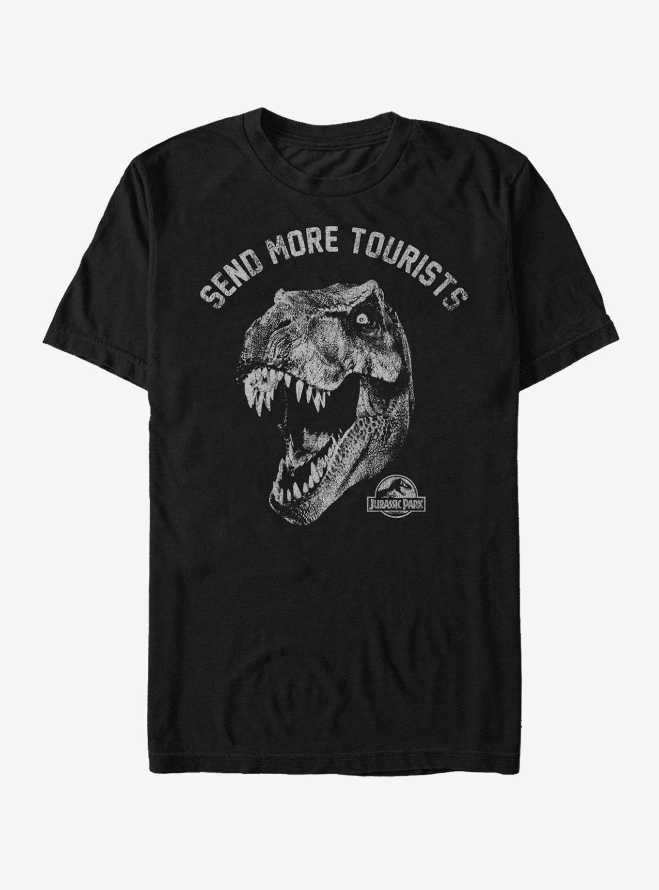 Jurassic Park Send More Tourists T-Shirt | Trending Graphic Tee For Fans