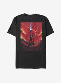Star Wars Rey Lightsaber Flames T-Shirt | Trending Graphic Tee For Fans