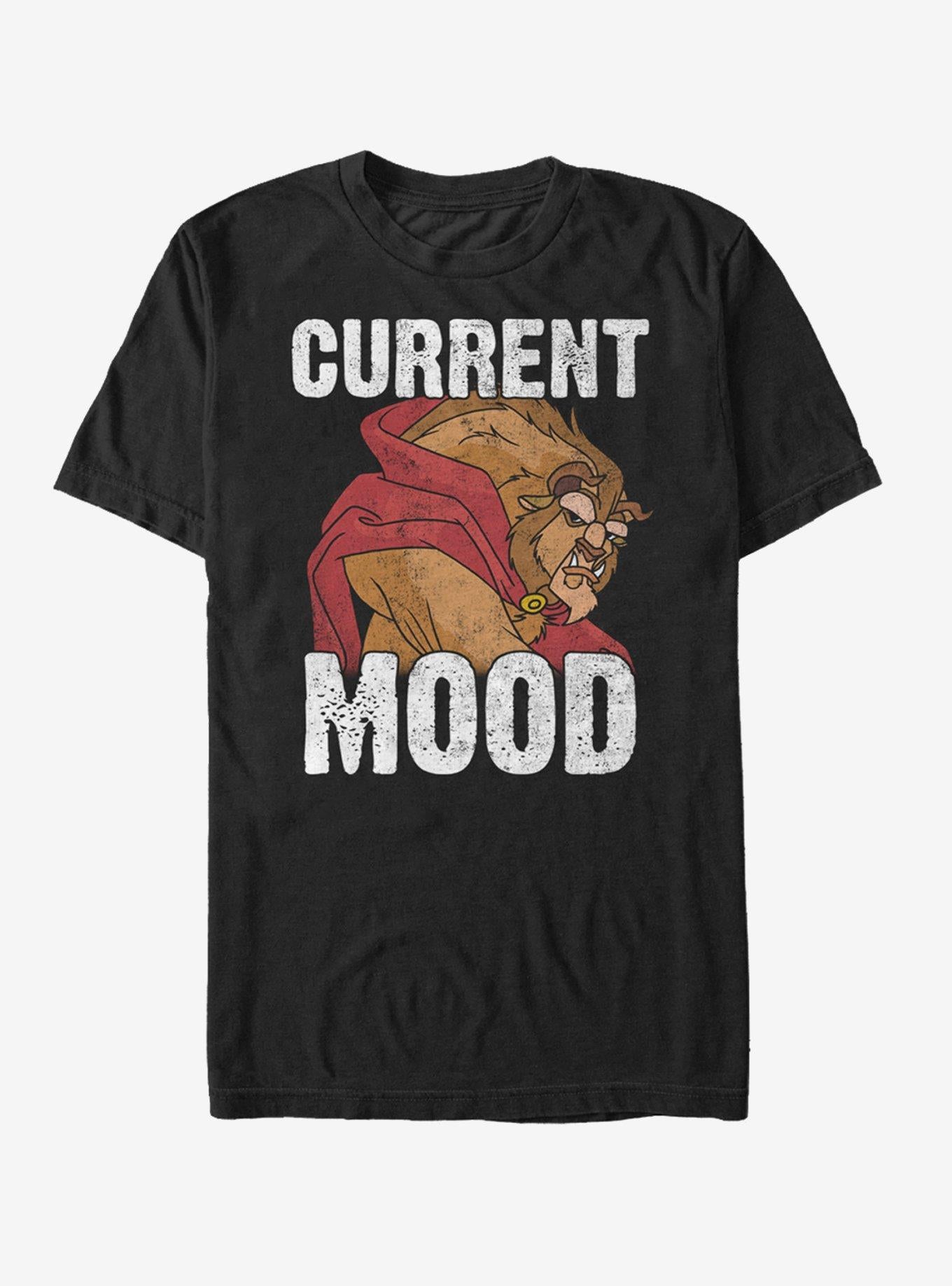 Disney Beauty And The Beast Current Mood T-Shirt | Trending Graphic Tee For Fans