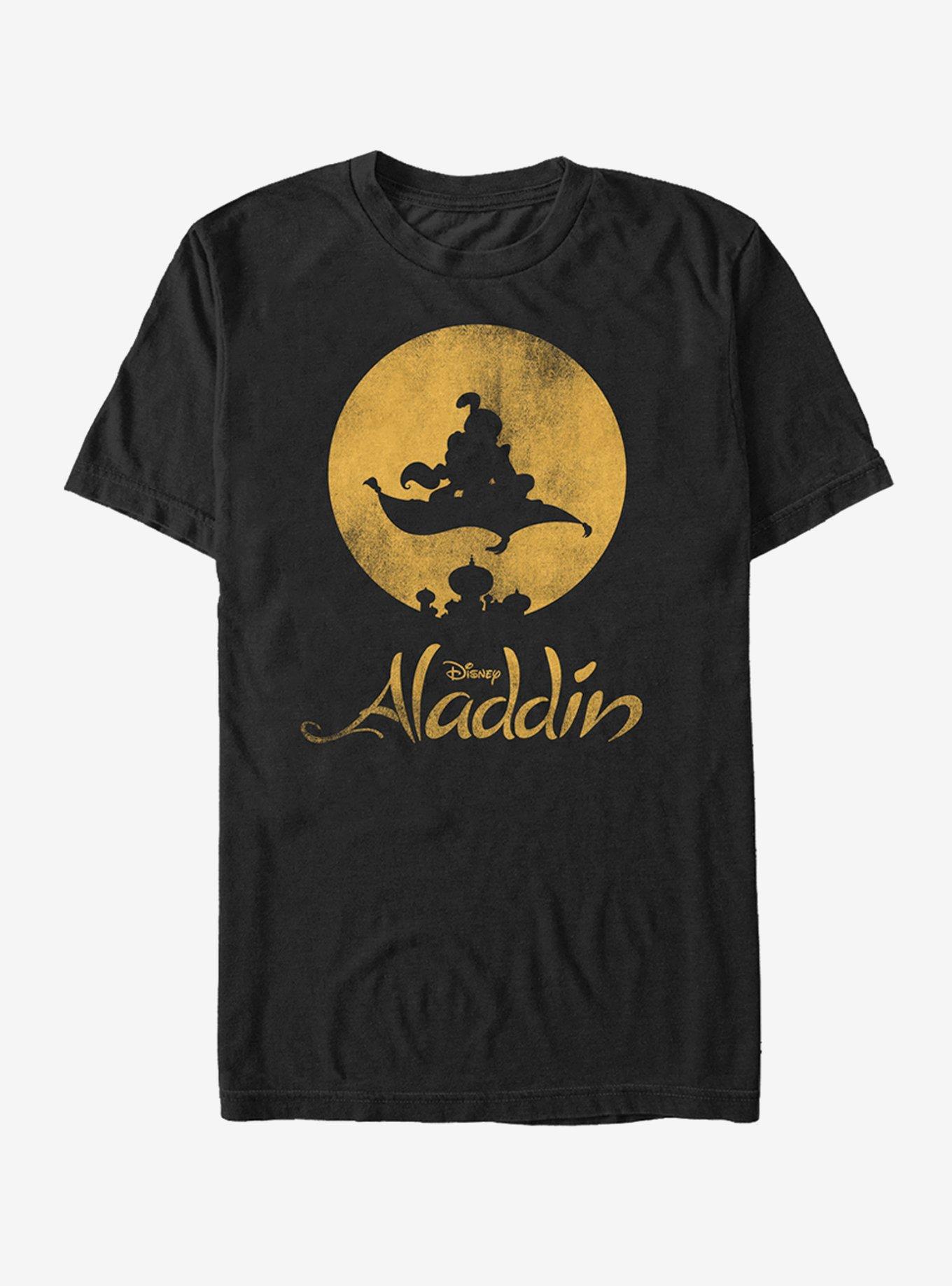 Disney Aladdin Magic Carpet Silhouette T-Shirt | Trending Graphic Tee For Fans