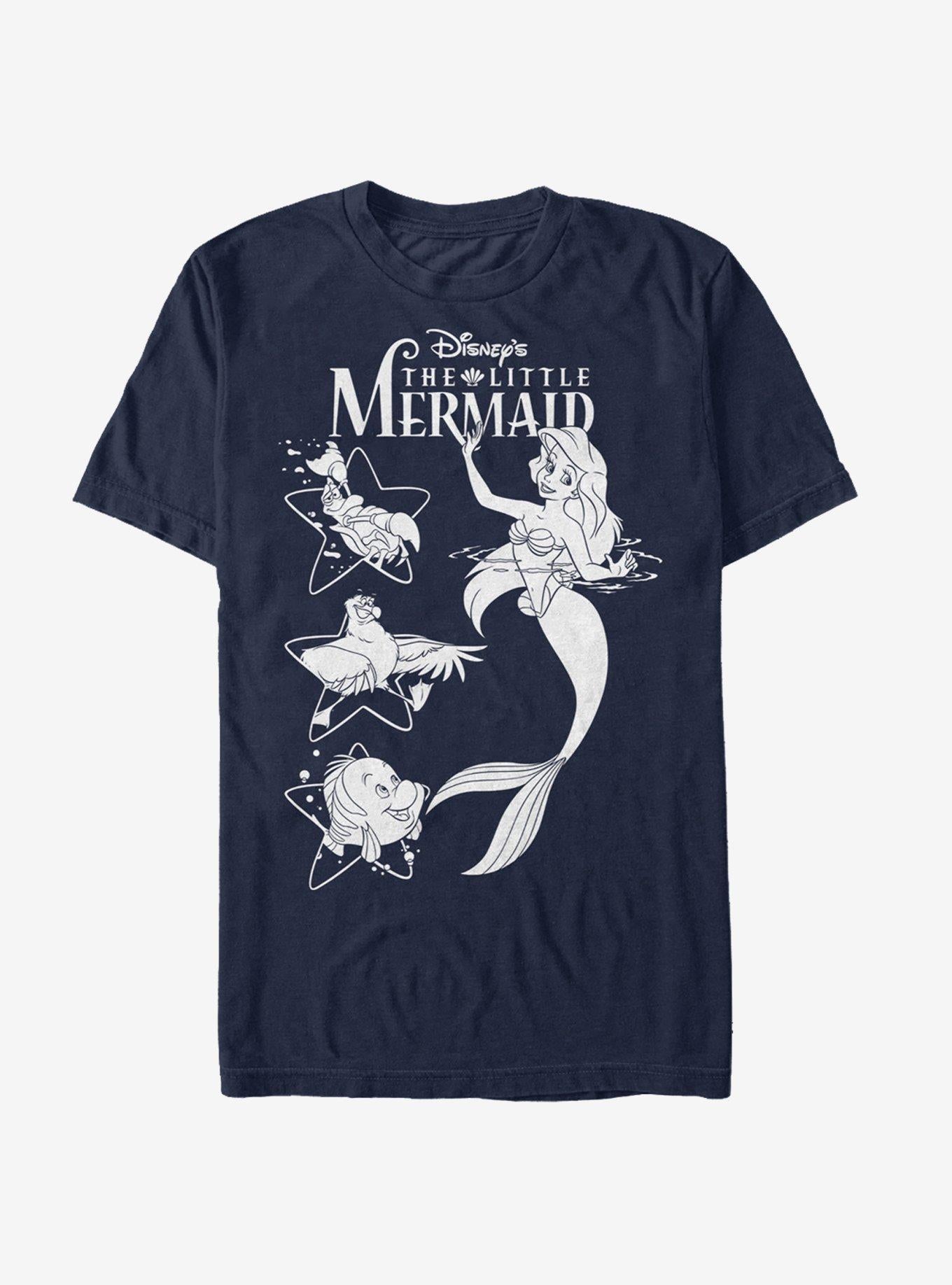 Disney The Little Mermaid Ariel And Friends T-Shirt | Trending Graphic Tee For Fans