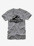 Jurassic World Grey Logo T-Shirt | Trending Graphic Tee For Fans