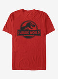 Jurassic World Red Logo T-Shirt | Trending Graphic Tee For Fans