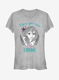 Disney The Little Mermaid Strong Mom Girls T-Shirt | Trending Graphic Tee For Fans