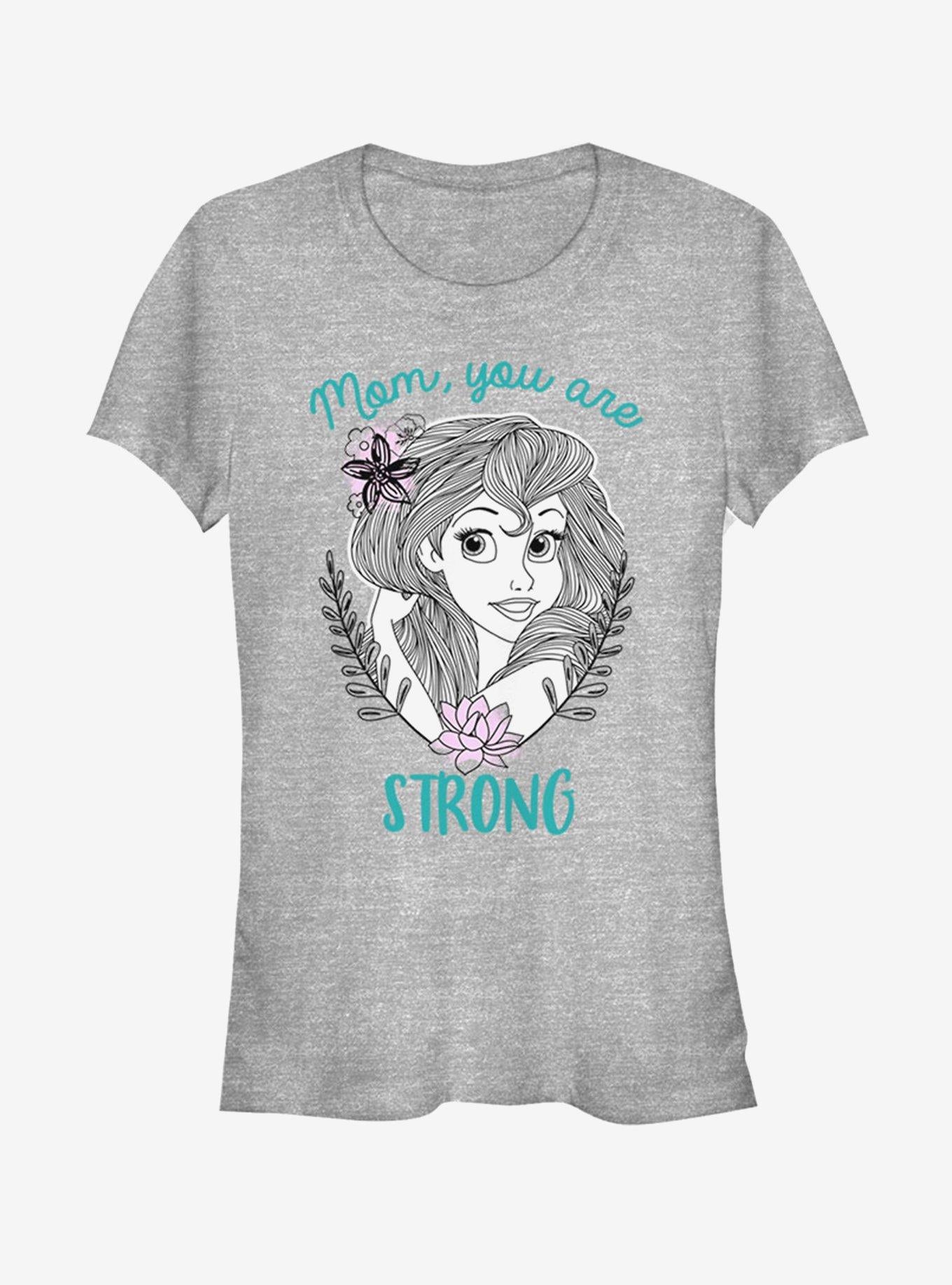 Disney The Little Mermaid Strong Mom Girls T-Shirt | Trending Graphic Tee For Fans