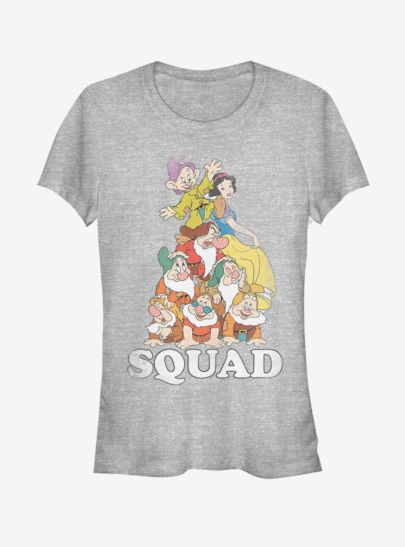 Disney Snow White And The Seven Dwarfs Squad Girls T-Shirt | Trending Graphic Tee For Fans