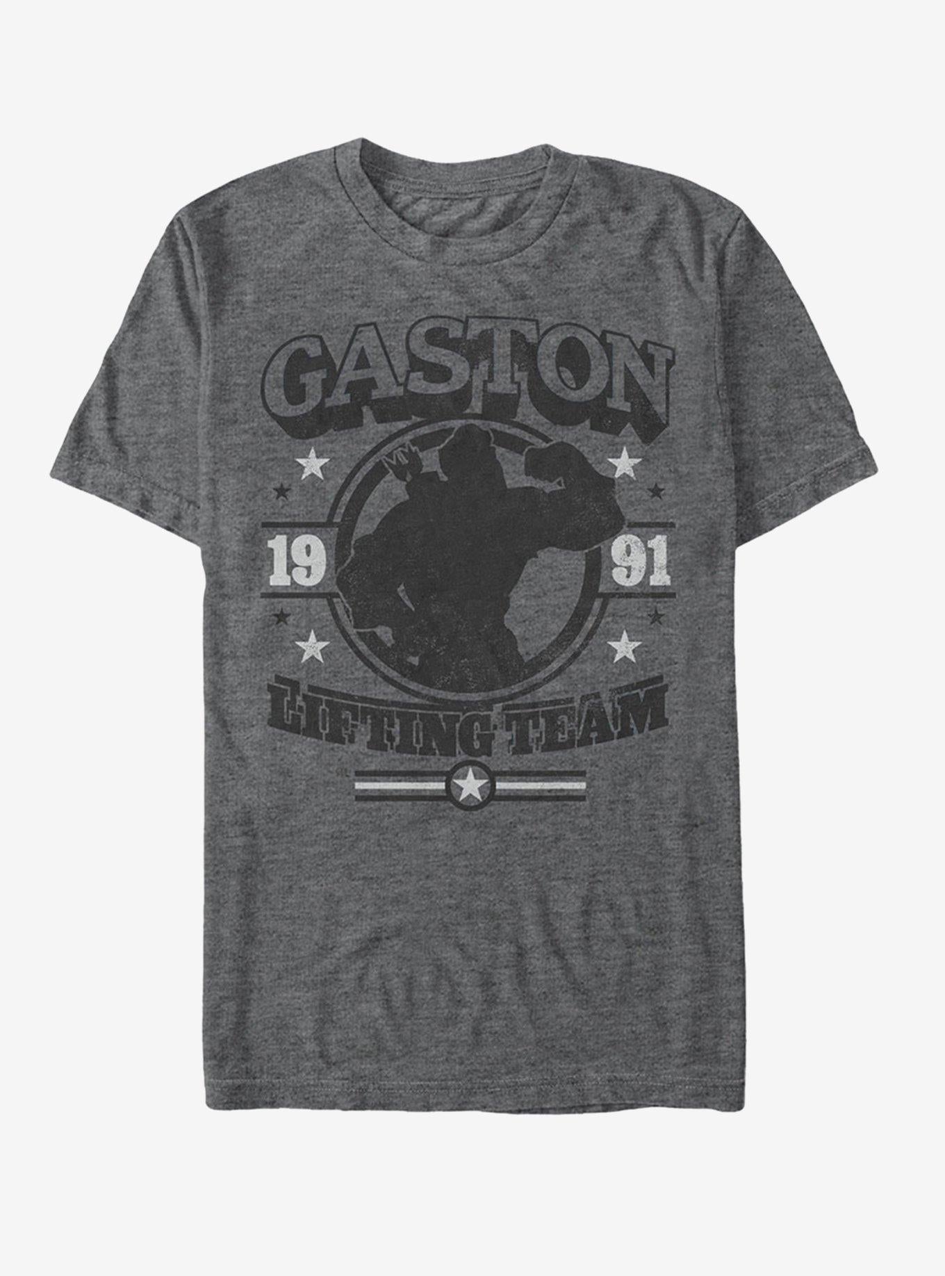 Disney Gaston Lifting Team T-Shirt | Trending Graphic Tee For Fans