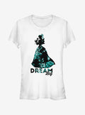 Disney Belle Dream Big Floral Print Girls T-Shirt | Trending Graphic Tee For Fans