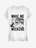 Disney Wake Me for Weekend Girls T-Shirt | Trending Graphic Tee For Fans