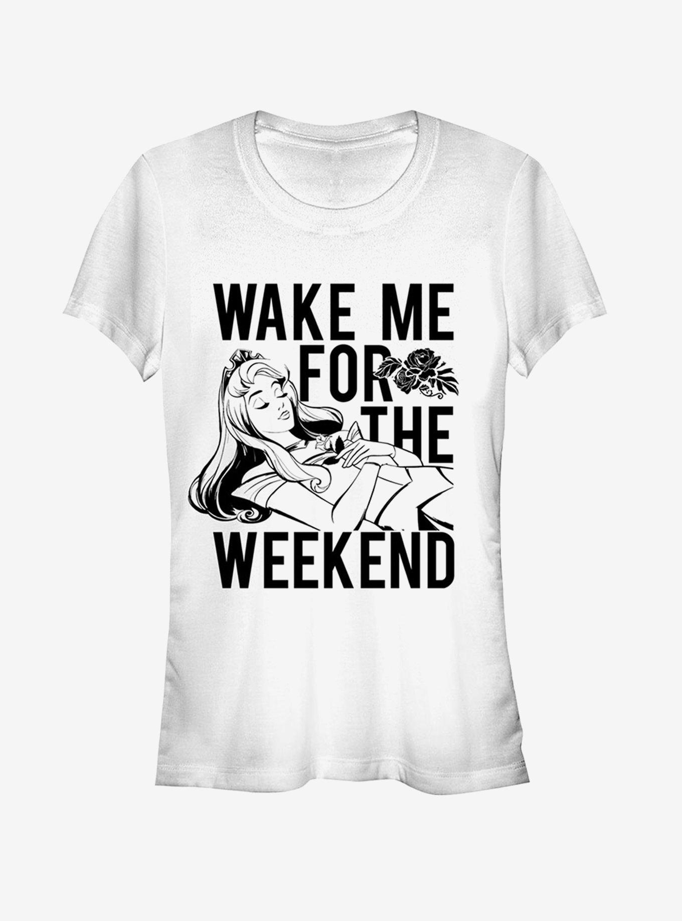 Disney Wake Me for Weekend Girls T-Shirt | Trending Graphic Tee For Fans