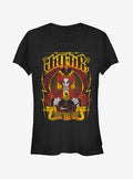 Disney Jafar Flame Wish Girls T-Shirt | Trending Graphic Tee For Fans