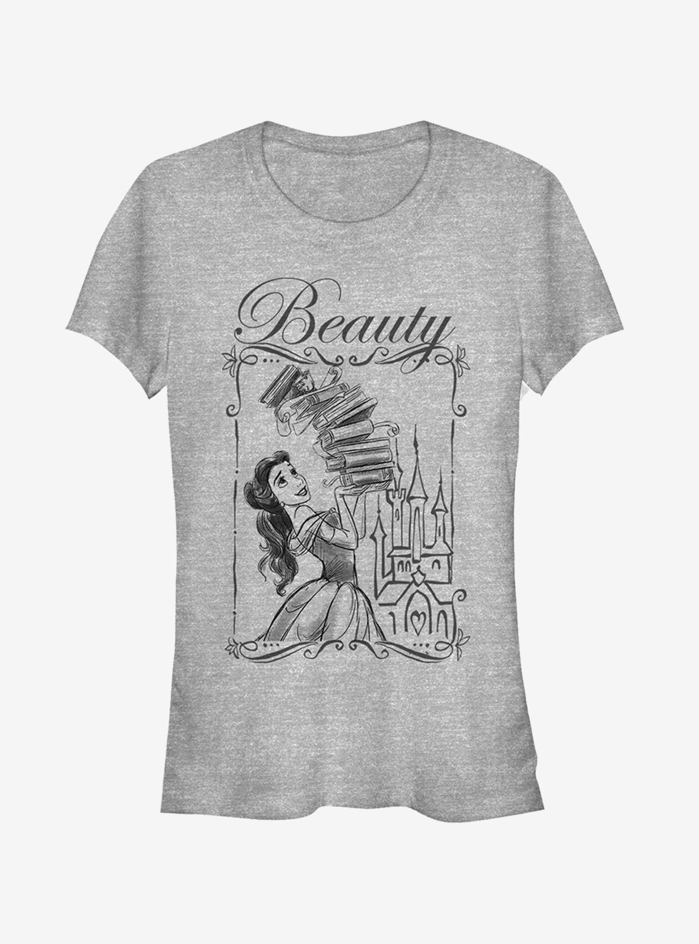 Disney Belle Book Tower Girls T-Shirt | Trending Graphic Tee For Fans