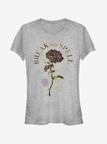 Disney Beauty And The Beast Break Spell Rose Girls T-Shirt | Trending Graphic Tee For Fans