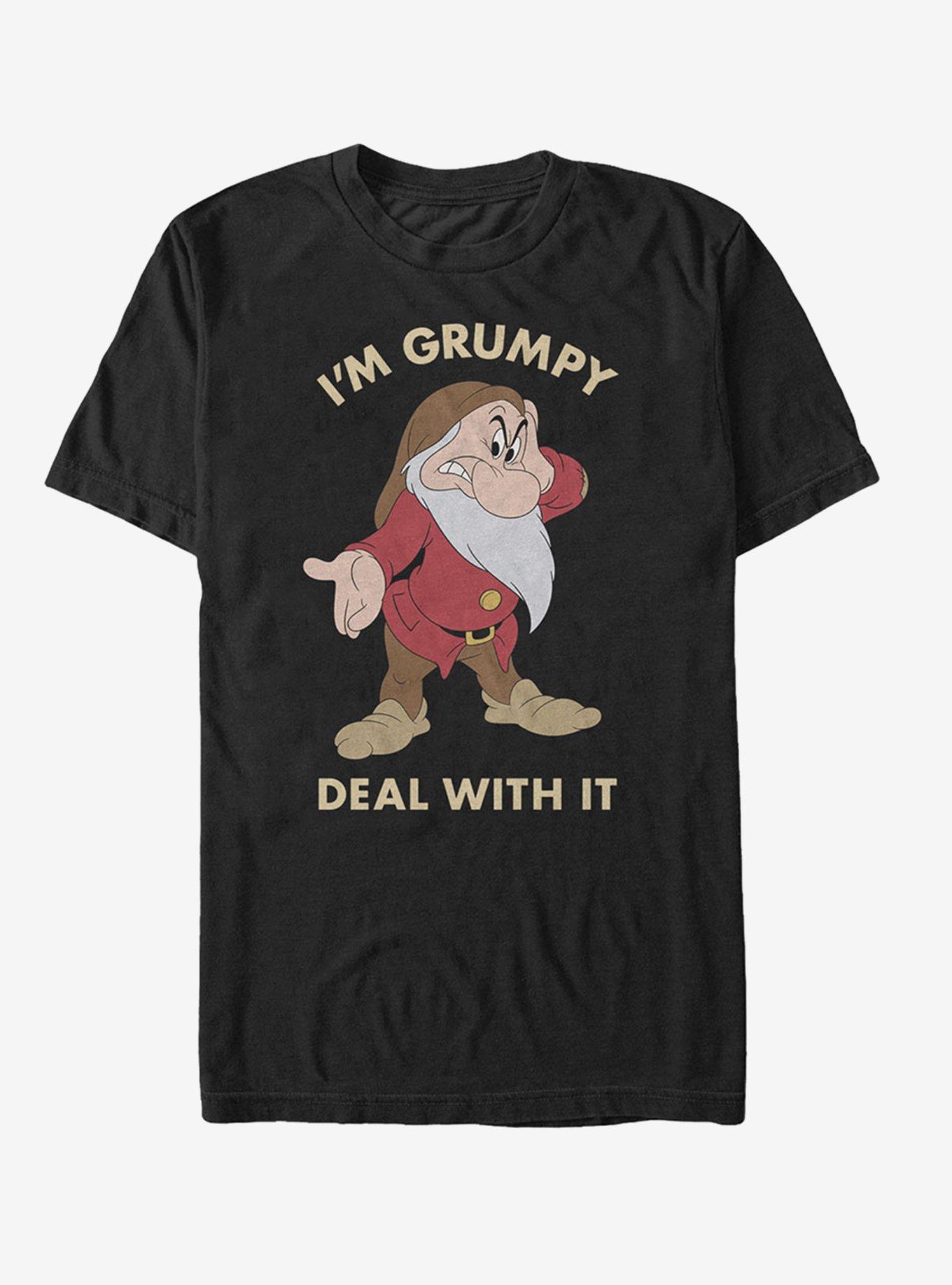 Disney Grumpy Deal With It T-Shirt | Trending Graphic Tee For Fans