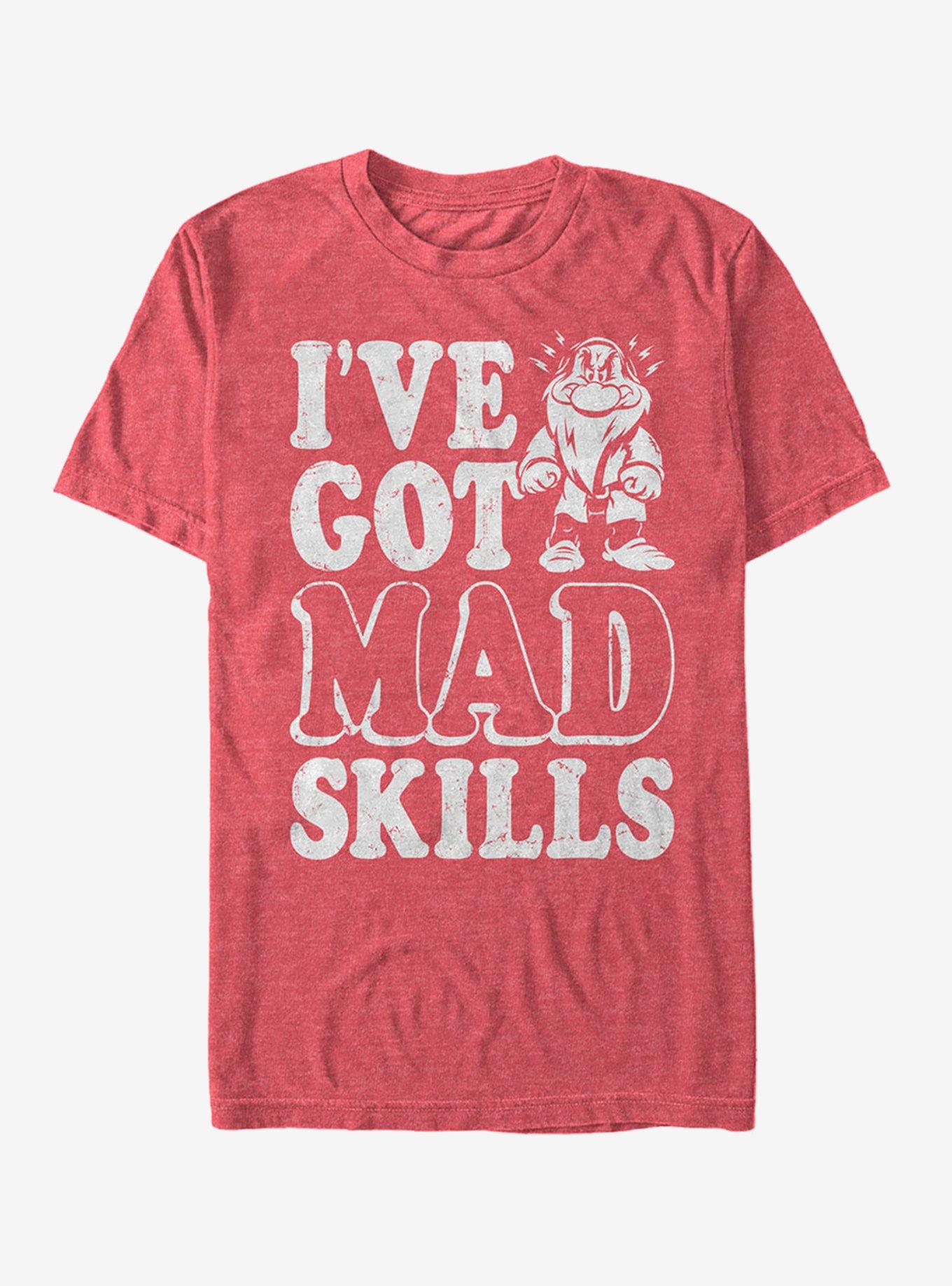 Disney Grumpy Mad Skills T-Shirt | Trending Graphic Tee For Fans