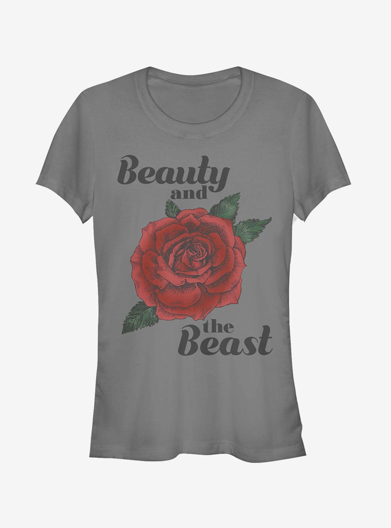Disney Red Rose Girls T-Shirt | Trending Graphic Tee For Fans