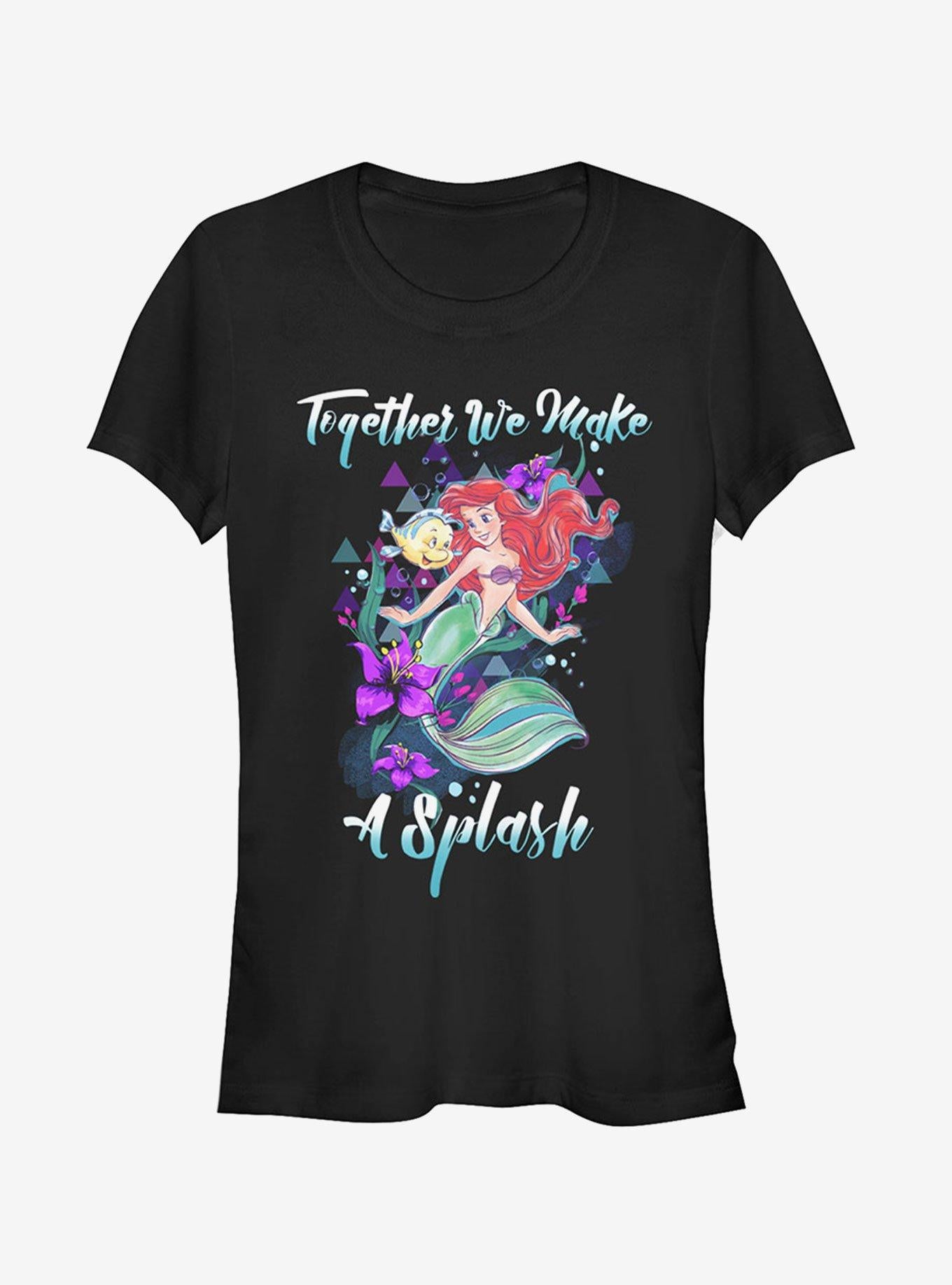 Disney The Little Mermaid Make A Splash Girls T-Shirt | Trending Graphic Tee For Fans