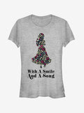 Disney With A Smile Girls T-Shirt | Trending Graphic Tee For Fans
