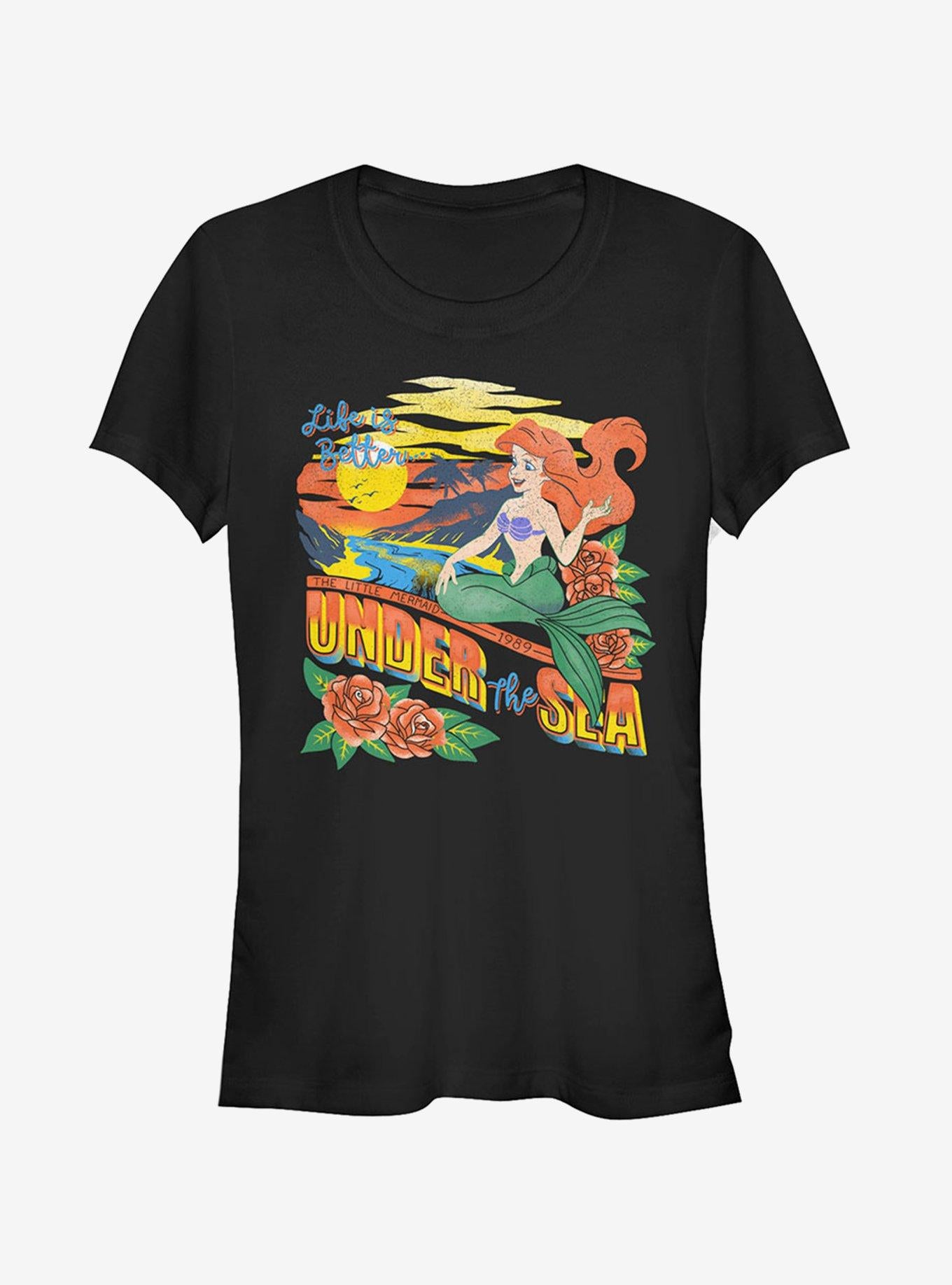 Disney The Little Mermaid Tropical Life Girls T-Shirt | Trending Graphic Tee For Fans