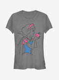 Disney Apple Bite Girls T-Shirt | Trending Graphic Tee For Fans