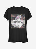 Disney Aurora Floral Print Girls T-Shirt | Trending Graphic Tee For Fans