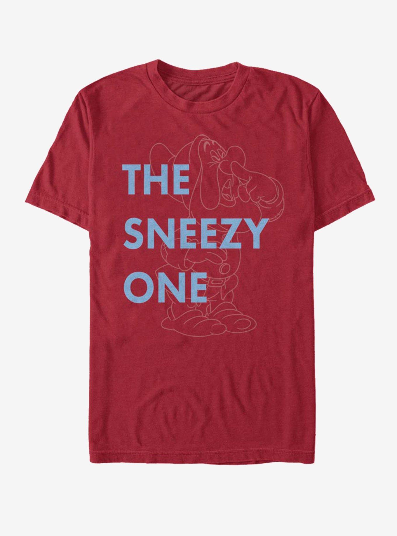 Disney Snow White One Sneezy Dwarf T-Shirt | Trending Graphic Tee For Fans
