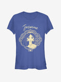 Disney Aladdin 2019 Jasmine Portrait Girls T-Shirt | Trending Graphic Tee For Fans