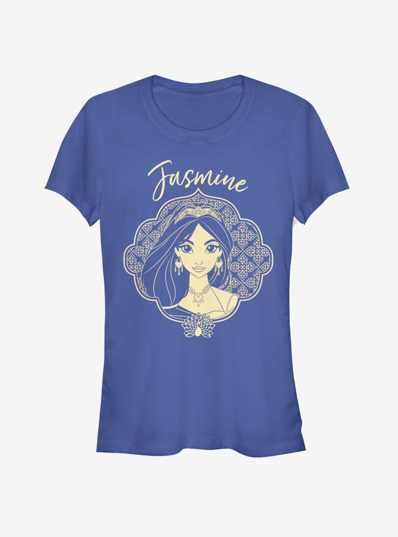 Disney Aladdin 2019 Jasmine Portrait Girls T-Shirt | Trending Graphic Tee For Fans