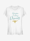 Disney Aladdin 2019 Woman of Many Dreams Cursive Girls T-Shirt | Trending Graphic Tee For Fans