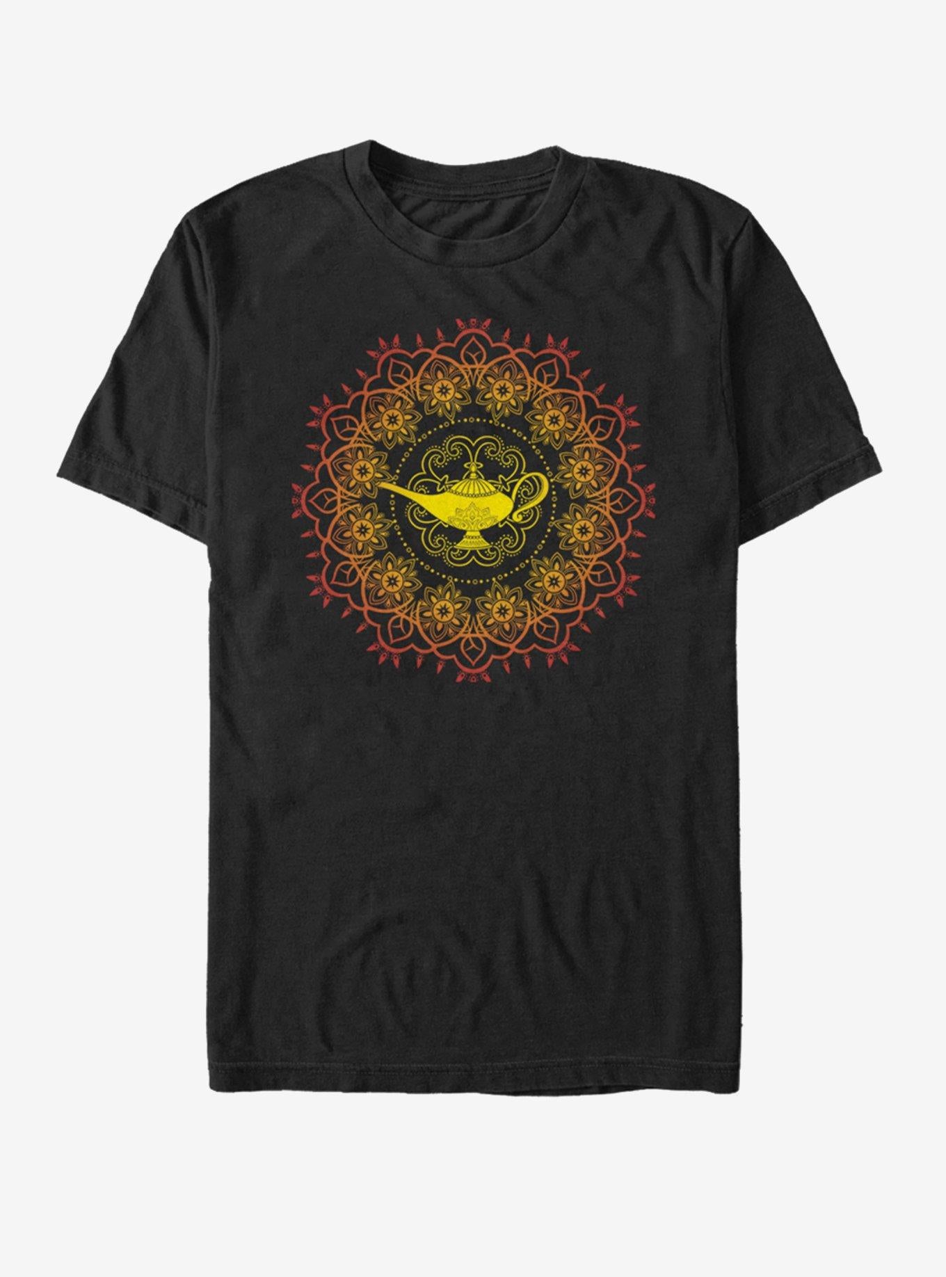 Disney Aladdin Lamp Mandala T-Shirt | Trending Graphic Tee For Fans