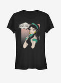 Disney Aladdin Jasmine Long Hair Don't Care Girls T-Shirt | Trending Graphic Tee For Fans