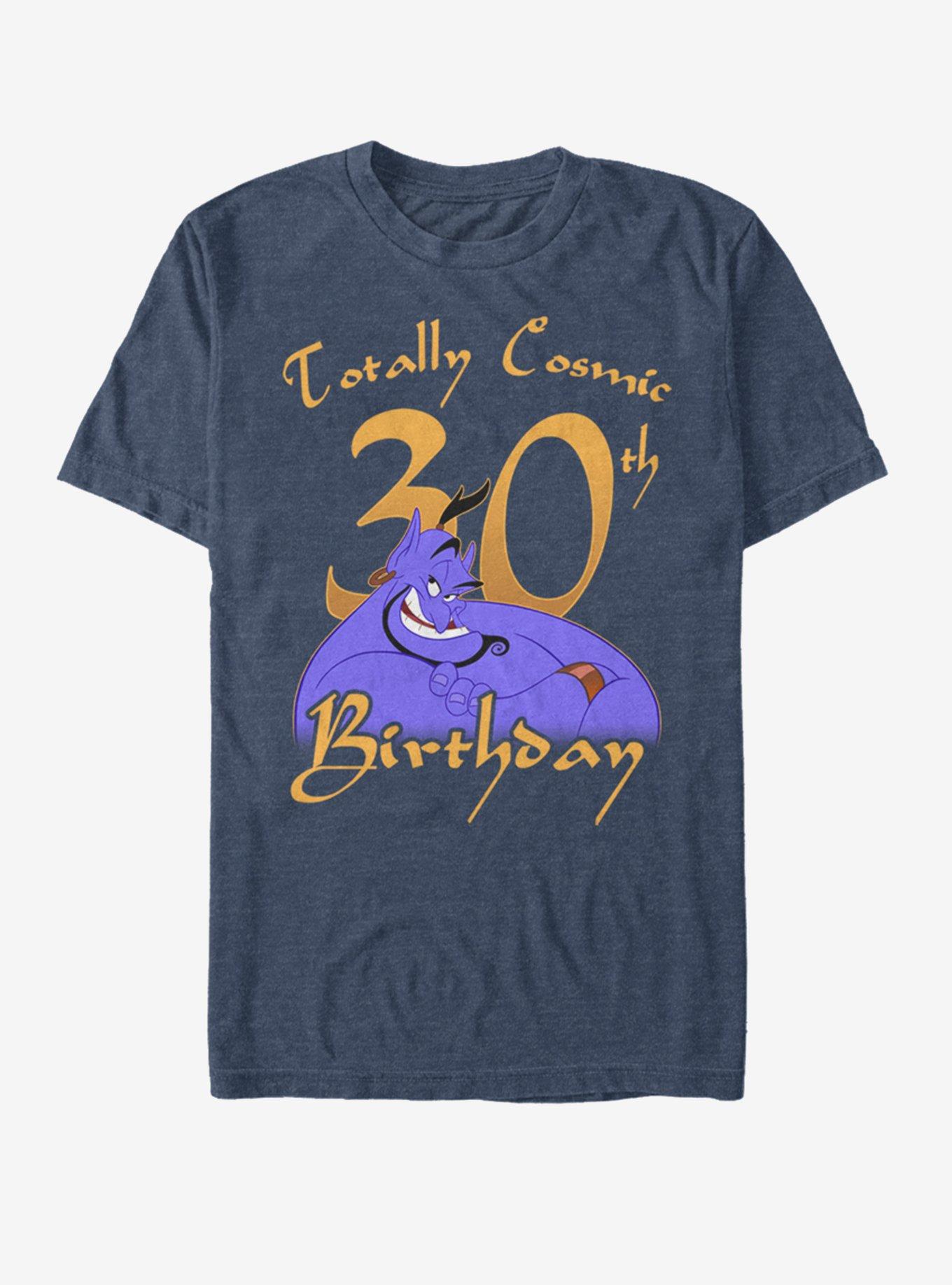 Disney Aladdin Genie Birthday 30 T-Shirt | Trending Graphic Tee For Fans