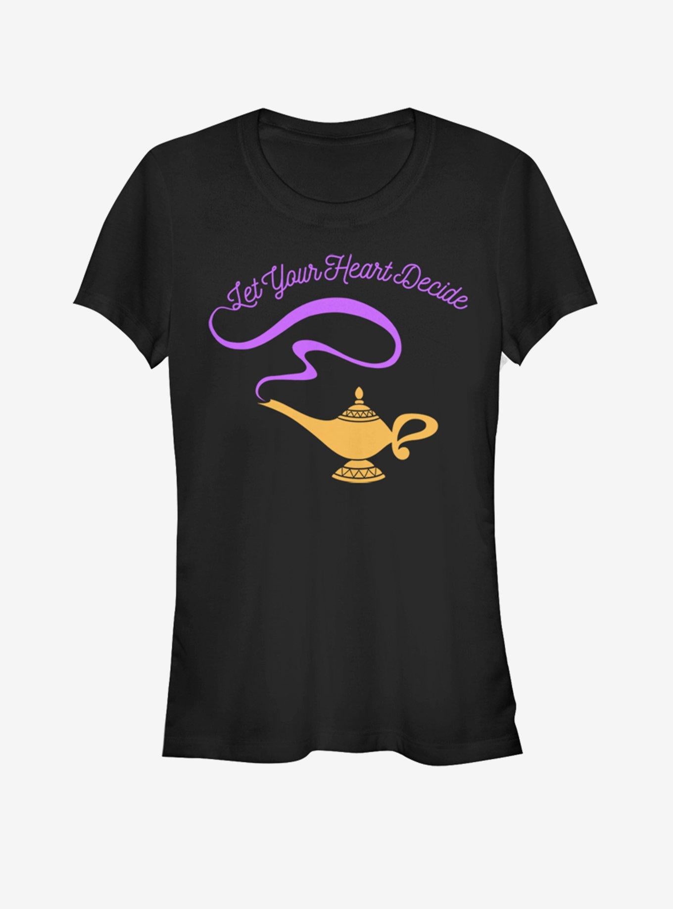 Disney Aladdin Heart Decisions Girls T-Shirt | Trending Graphic Tee For Fans