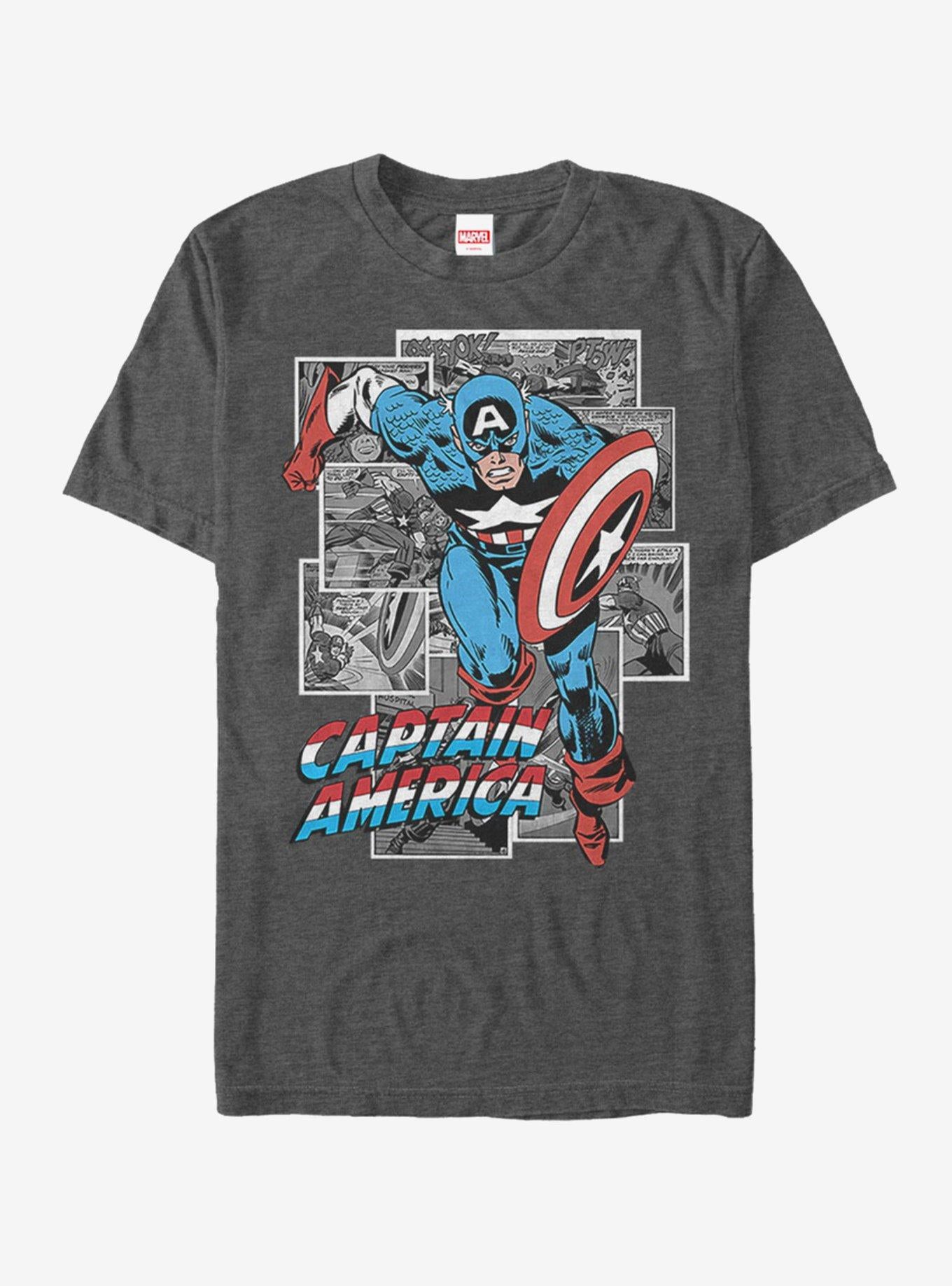 Marvel Captain America Comic Cap T-Shirt | Trending Graphic Tee For Fans