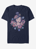 Disney Mulan Floral Portrait T-Shirt | Trending Graphic Tee For Fans