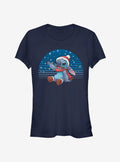 Disney Lilo & Stitch Christmas Snowing Stitch Girls T-Shirt | Trending Graphic Tee For Fans