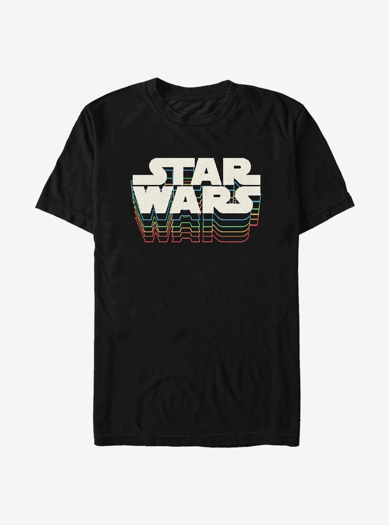 Star Wars Retro Gradient Logo T-Shirt | Trending Graphic Tee For Fans