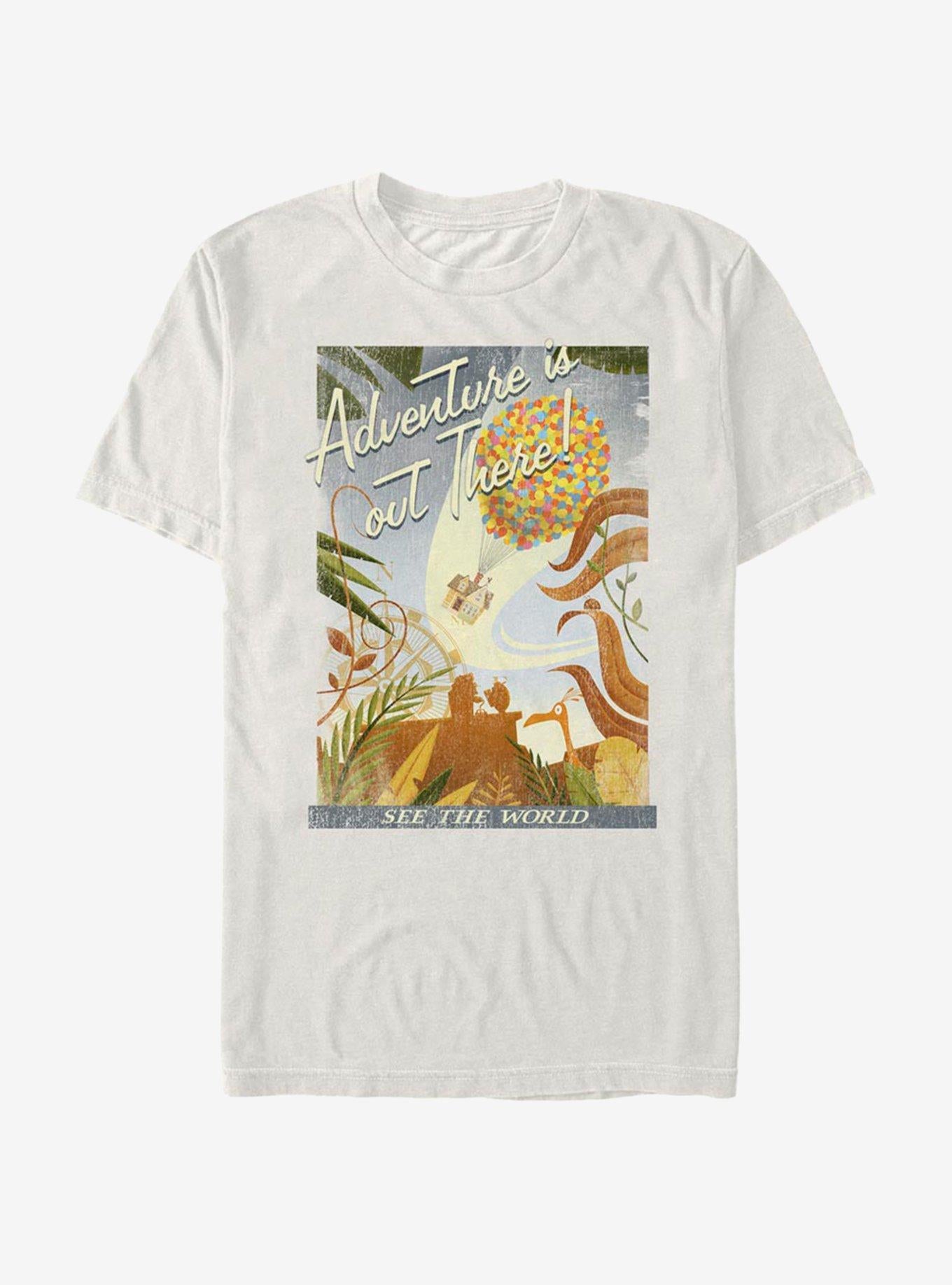 Disney Pixar Up Travel Poster T-Shirt | Trending Graphic Tee For Fans