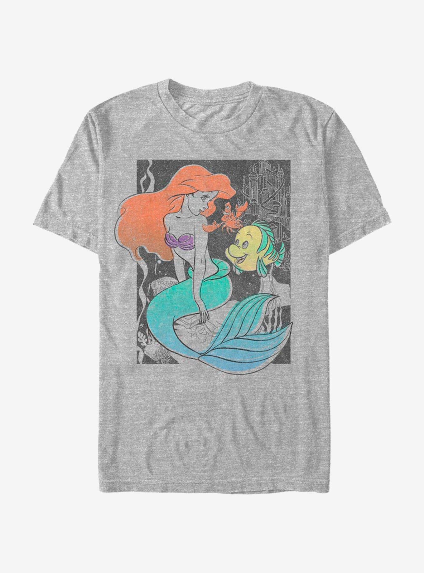 Disney The Little Mermaid Ariel And Friends Redux T-Shirt | Trending Graphic Tee For Fans