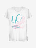 Disney The Little Mermaid Forty Birthday Mermaid Girls T-Shirt | Trending Graphic Tee For Fans