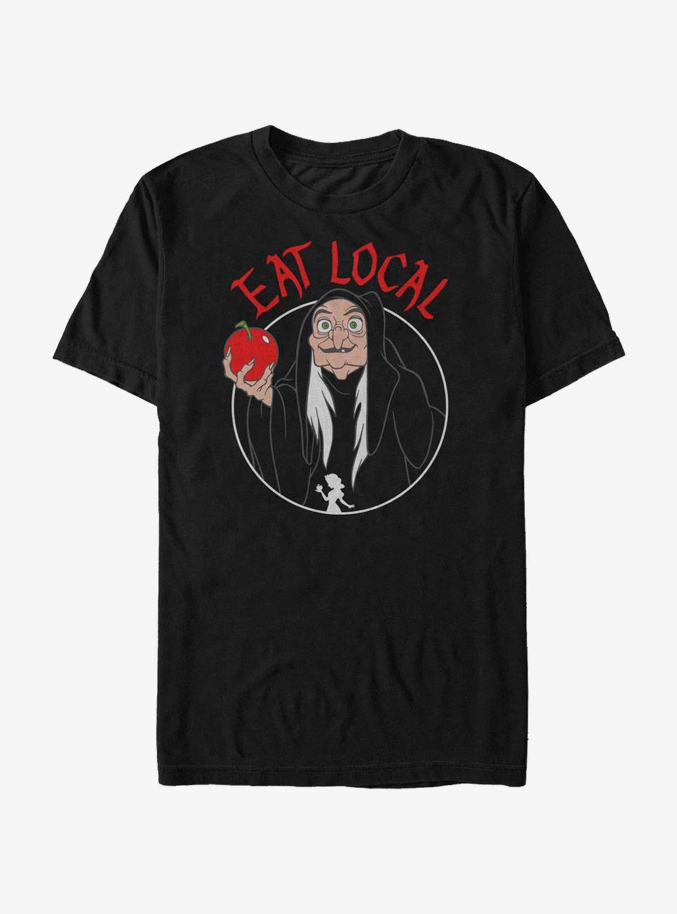 Disney Snow White Eat Local T-Shirt | Trending Graphic Tee For Fans