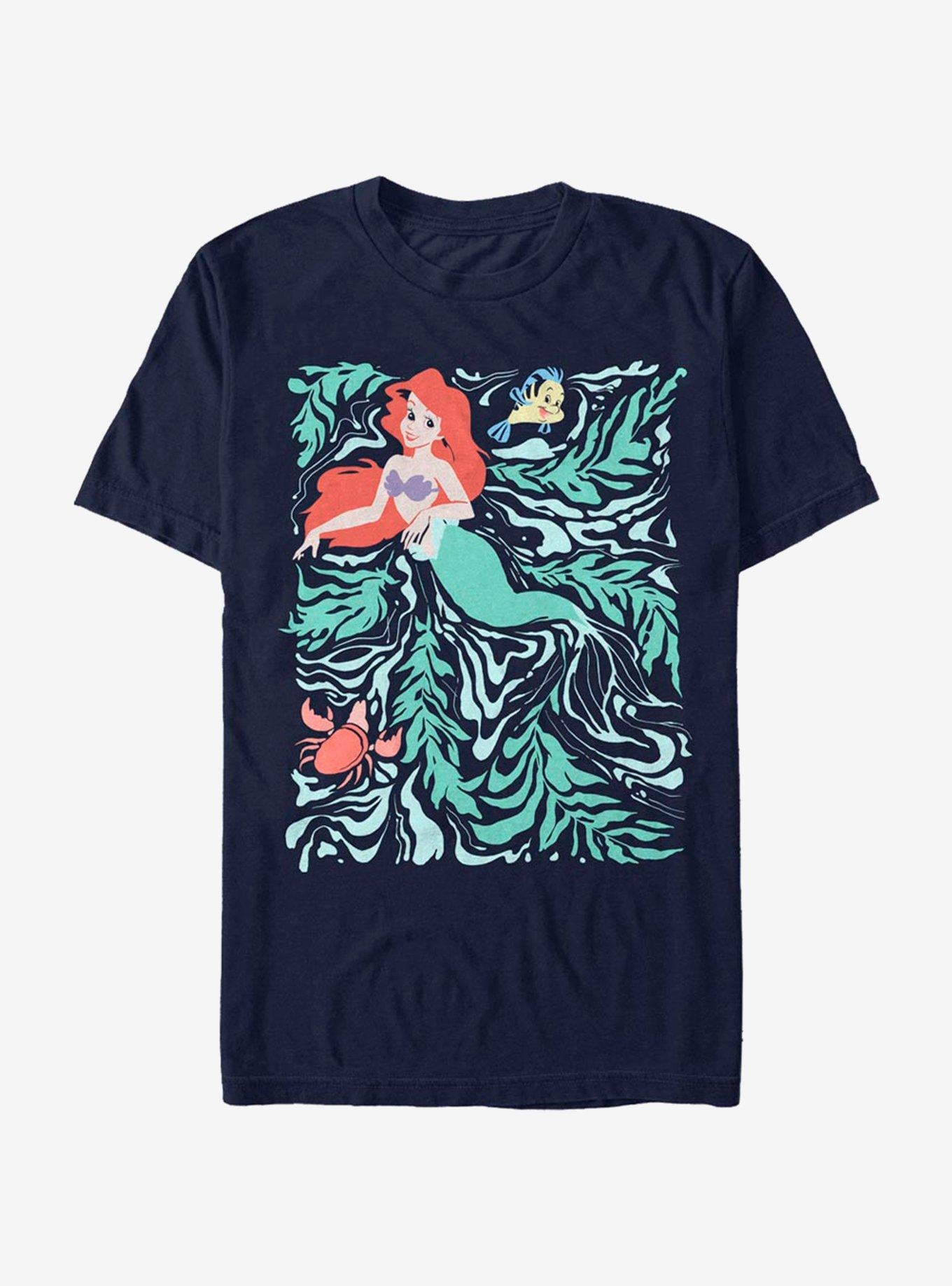 Disney The Little Mermaid Swirly Mermaid T-Shirt | Trending Graphic Tee For Fans