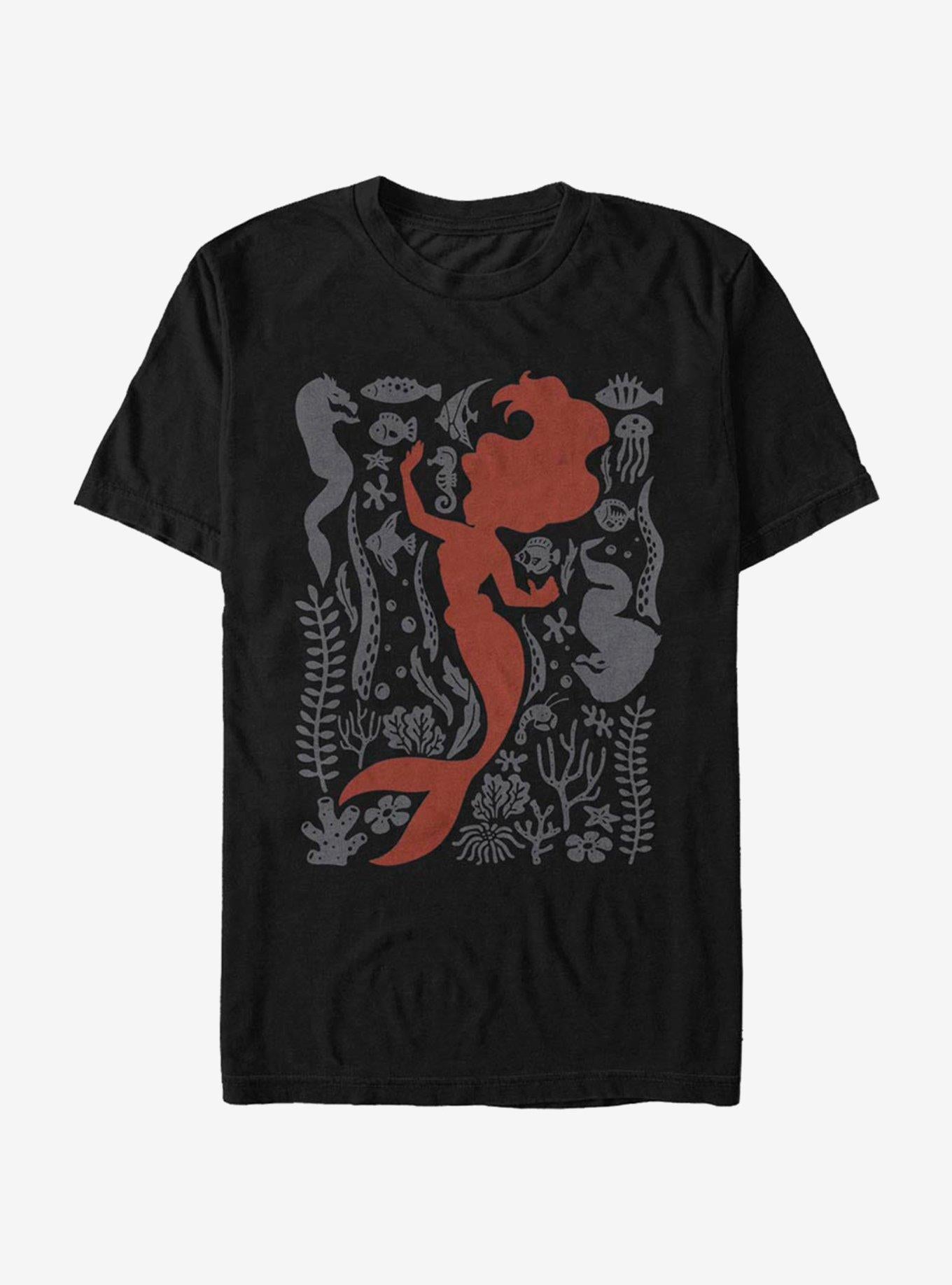 Disney Little Mermaid Tapestry T-Shirt | Trending Graphic Tee For Fans