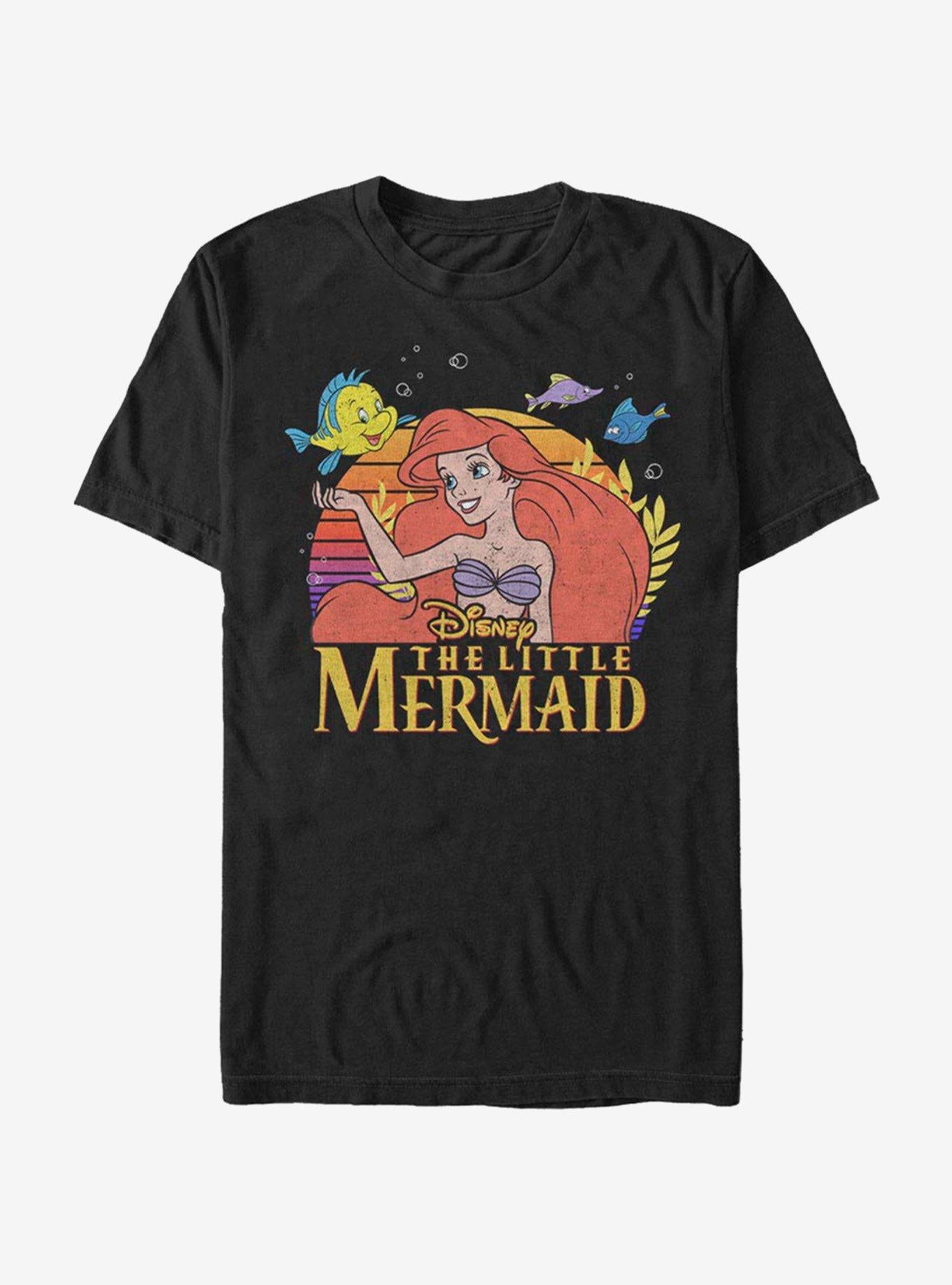 Disney Little Mermaid Logo Title T-Shirt | Trending Graphic Tee For Fans
