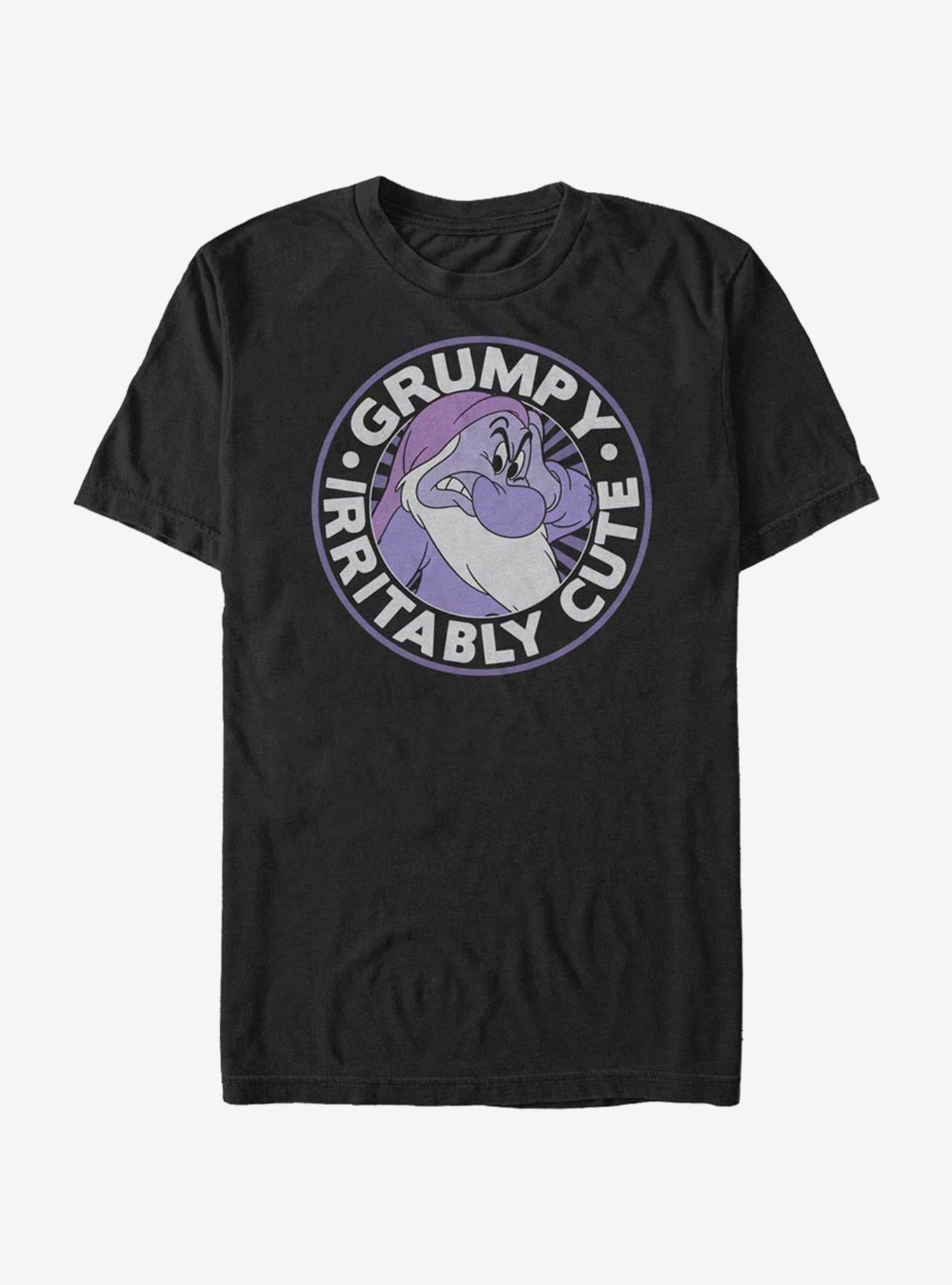 Disney Snow White About Grumpy Round T-Shirt | Trending Graphic Tee For Fans
