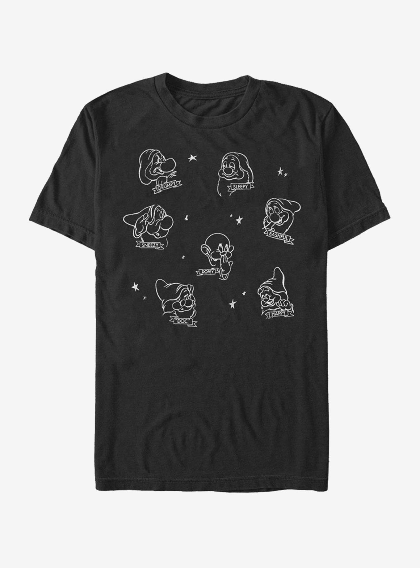 Disney Snow White And The Seven Dwarfs Many Dwarves T-Shirt | Trending Graphic Tee For Fans