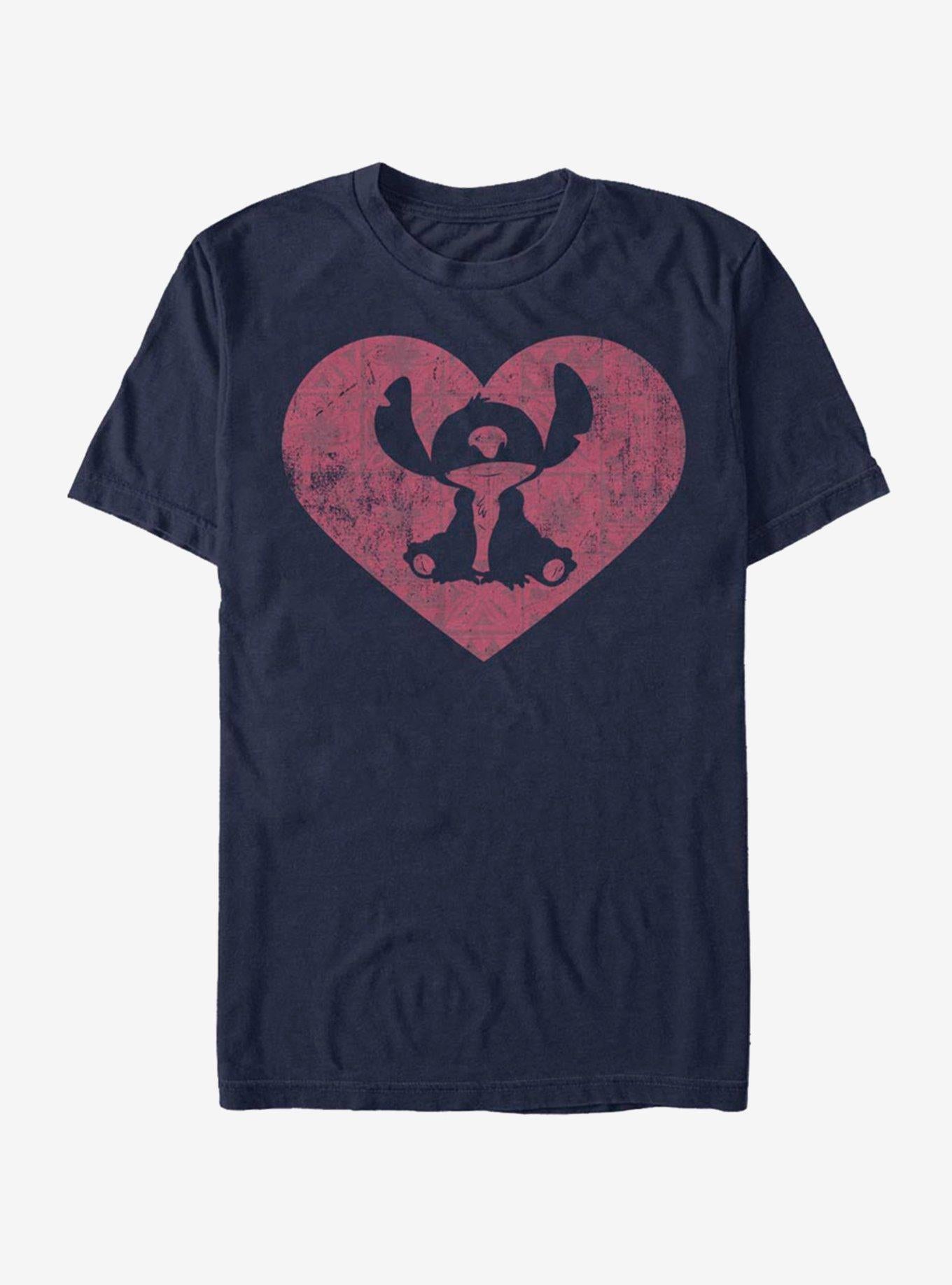 Disney Lilo & Stitch Stitch Heart T-Shirt | Trending Graphic Tee For Fans