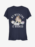 Disney Beauty And The Beast Booked Girls T-Shirt | Trending Graphic Tee For Fans