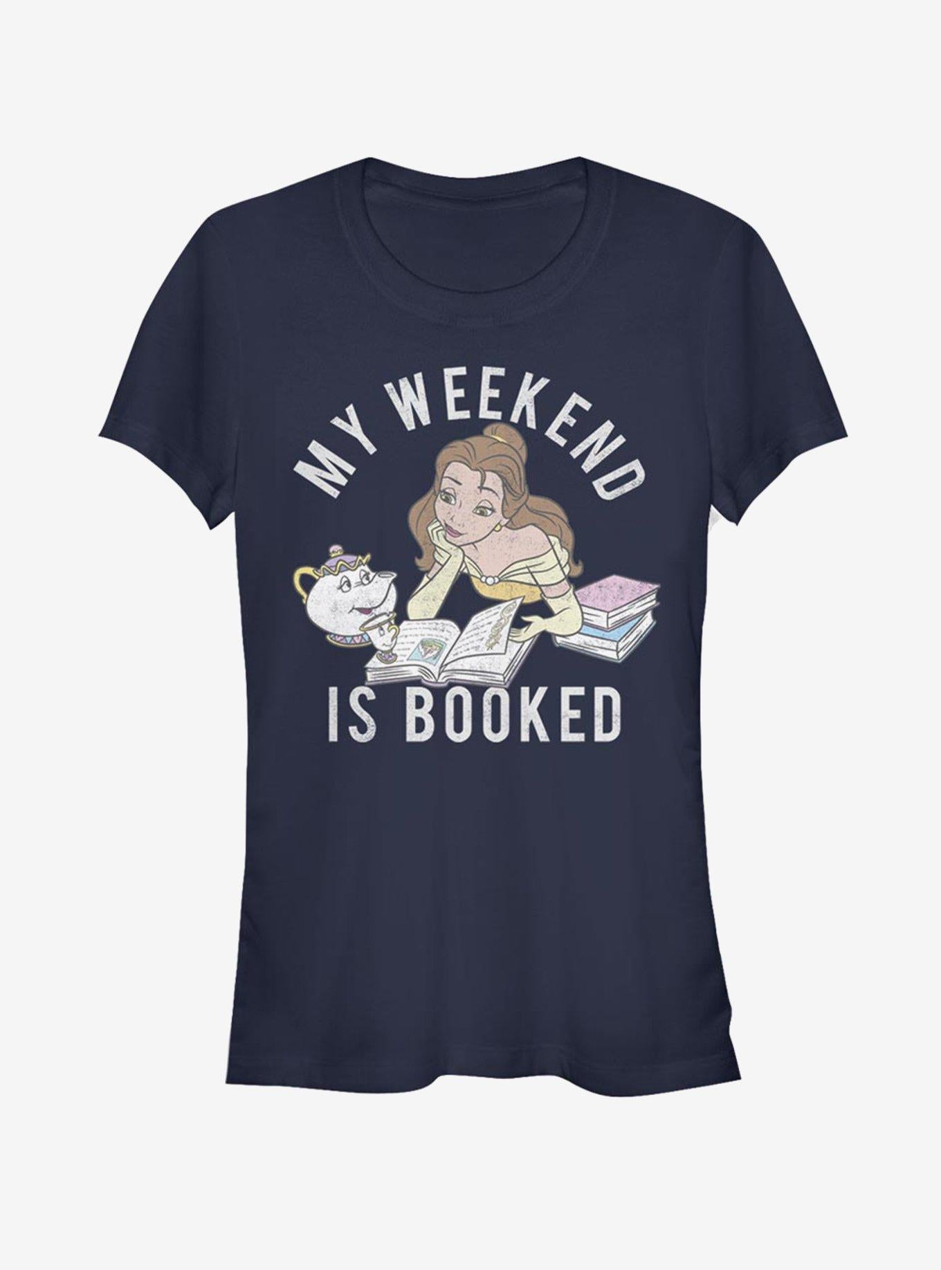 Disney Beauty And The Beast Booked Girls T-Shirt | Trending Graphic Tee For Fans